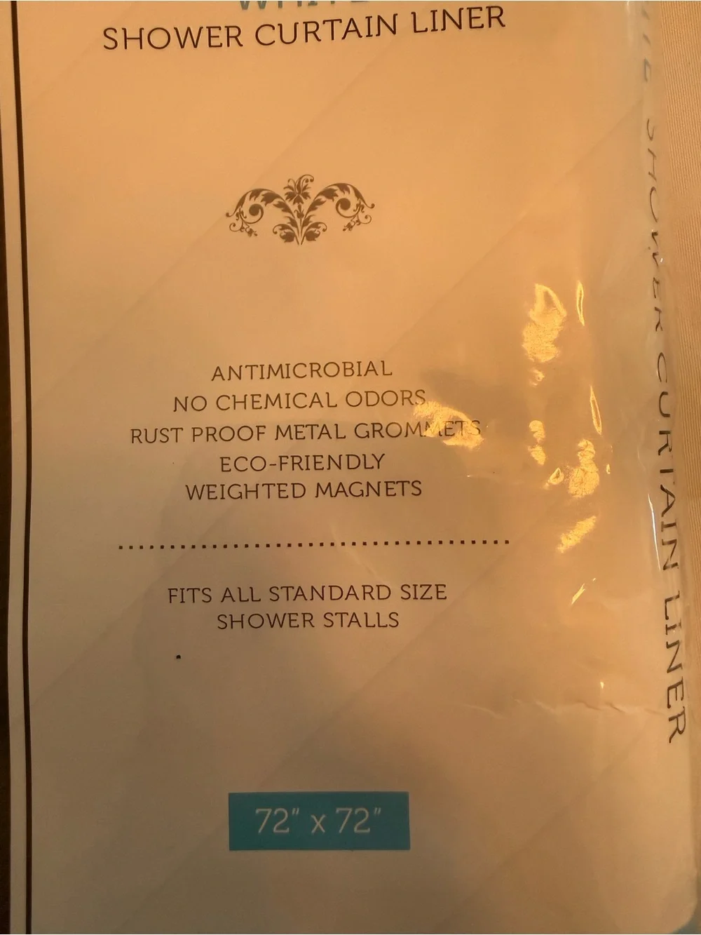 White Shower Curtain Liner - Water-Resistant 2-Pack